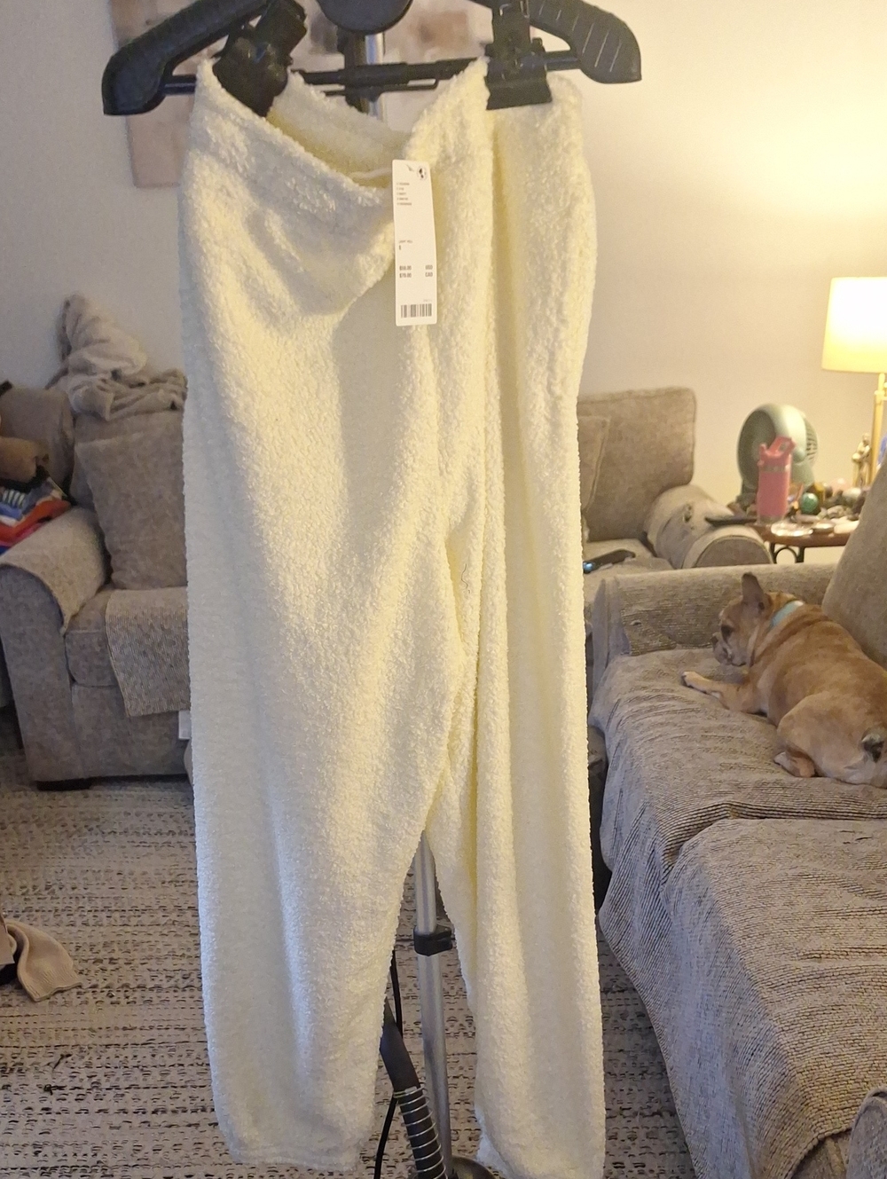 NWT Urban Outfitters Out From UnderTry Me Piled Fleece Slim Jogger Sweatpants, S